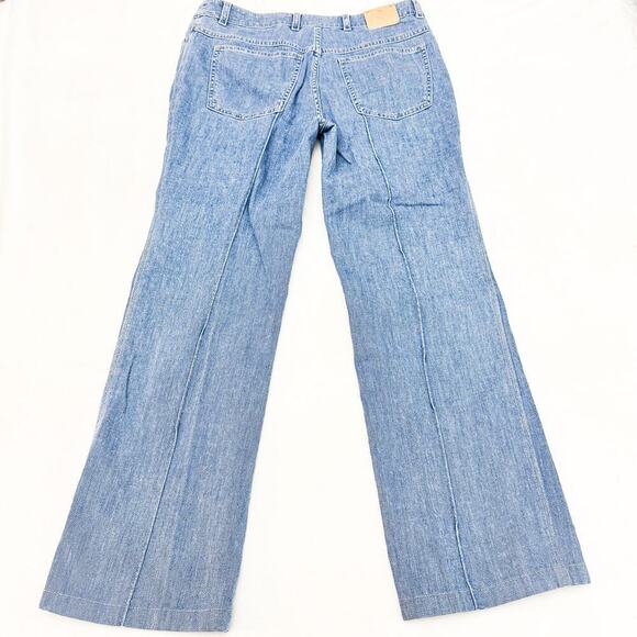 Escada Medium Wash Wide Leg Denim Jeans Vintage Wash Size 40 - Picture 3 of 9